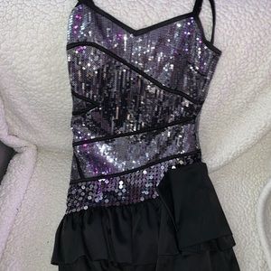 Black and Silver Occasion Dress